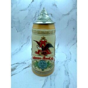 Budweiser Anheuser Busch Beer Stein 32 OZ 10" Limited Edition "G" Series #64834